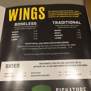 Buffalo Wild Wings - Wing prices,... steep but tasty if you're craving a wide variety of flavors and some WINGS! - American Near Me - Westminster, Maryland Buffalo Wild Wings - Wing prices,... steep but tasty if you're craving a wide variety of flavors and some WINGS! - American Near Me - Westminster, Maryland