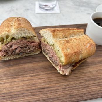 RH Rooftop Restaurant at RH Dallas - Shave Ribeye Sandwich 12/23/23 - American Near Me - Dallas, Texas