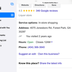 Clayton's Bottle Shop - Give them a call, see if they can explain why customer service is not important.