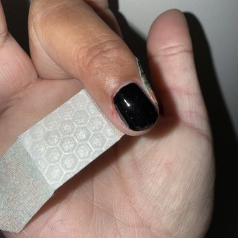 The Nails Box - A cut from the nail technician while she was roughly cutting my nail cuticles. - Nail Salons Near Me - San Leandro, California