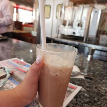 Double T Diner - DGD enjoying a brunch milkshake - Diners Near Me - Laurel, Maryland