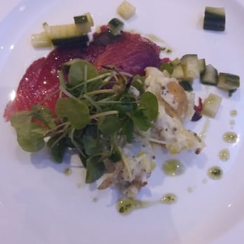 Oulton Hall - Beetroot cured salmon - starter included in spa break three course dinner - Hotels Near Me - Leeds, XWY