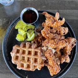 VU Rooftop - Chicken and waffles