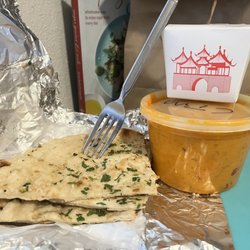 Chutneys Indian Restaurant - Garlic naan, chicken tikka masala, tiny basmati rice. $30 worth of take out.