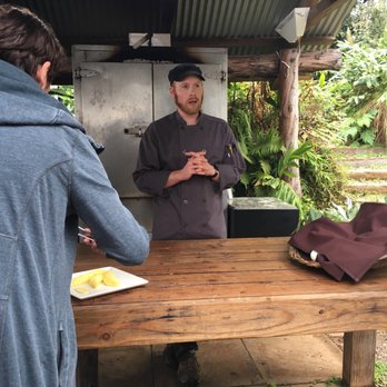 O'o Farms - Chef Daniel and snack of pineaple - Food Tours Near Me - Kula, Hawaii O'o Farms - Chef Daniel and snack of pineaple - Food Tours Near Me - Kula, Hawaii