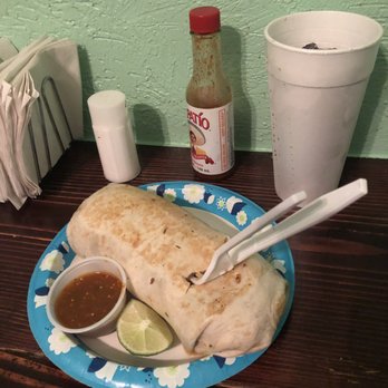 Tacos Don Francisco - Burrito with chicken-too big for the plate! - Mexican Near Me - Tulsa, Oklahoma Tacos Don Francisco - Burrito with chicken-too big for the plate! - Mexican Near Me - Tulsa, Oklahoma