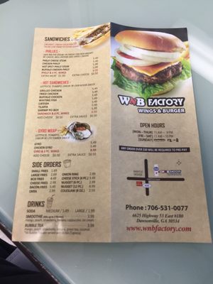 Menu photo 7 WNB Factory Dawsonville, GA Menu photo 7 WNB Factory Dawsonville, GA