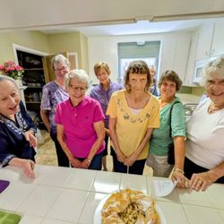 Monday Club the Gfwc - Tart baking demo at our clubhouse