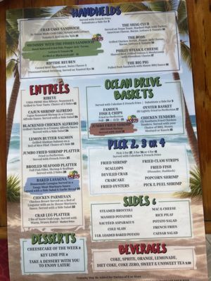 Menu photo 1 hoto's North Myrtle Beach, SC