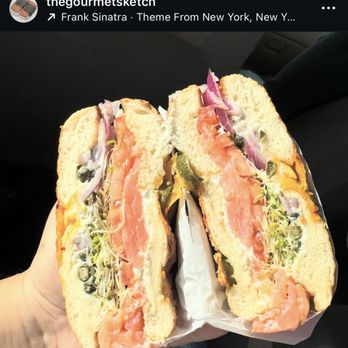 New York Bagels LA - Lox Bagel with Jalapeño cheddar bagel - Bagels Near Me - Whittier, California New York Bagels LA - Lox Bagel with Jalapeño cheddar bagel - Bagels Near Me - Whittier, California