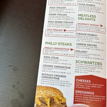 PrimoHoagies - Menu - Sandwiches Near Me - Wyomissing, Pennsylvania