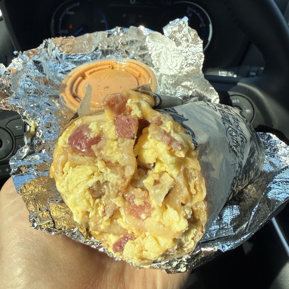 Sancho's Tacos - Bacon Breakfast Burrito - Mexican Near Me - Huntington Beach, California Sancho's Tacos - Bacon Breakfast Burrito - Mexican Near Me - Huntington Beach, California