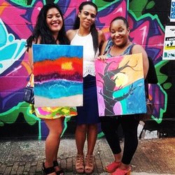 Faded Strokes - One of our DC events held at the Fridge DC - success ! & happy Painters