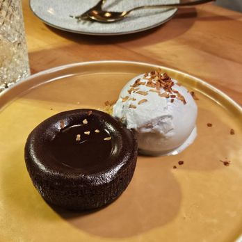 KRAAM Thai - Restaurant week summer 2026: warm chocolate cake with coconut ice cream - Thai Near Me - New York, New York