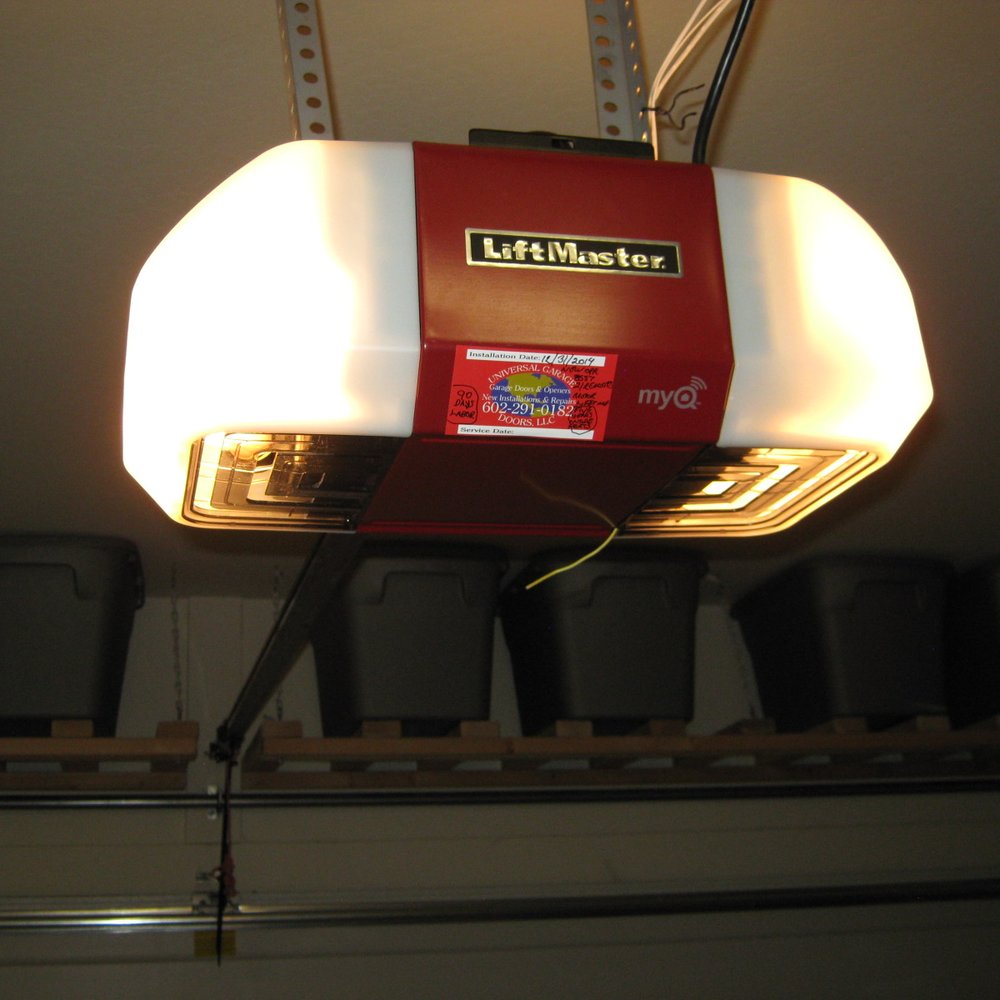 Universal Garage Doors - My Genie opener the builder put in failed after just 14 months. So, I went with a LiftMaster. It works great. - Garage Door Services Near Me Universal Garage Doors - My Genie opener the builder put in failed after just 14 months. So, I went with a LiftMaster. It works great. - Garage Door Services Near Me