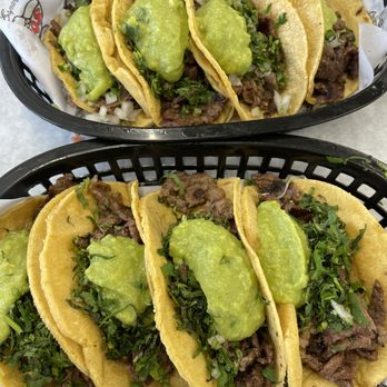 Señor Esparza Tacos - Two orders of Taco Tijuana ($3.50/ea.). One with onions, one without. - Tacos Near Me - Azusa, California