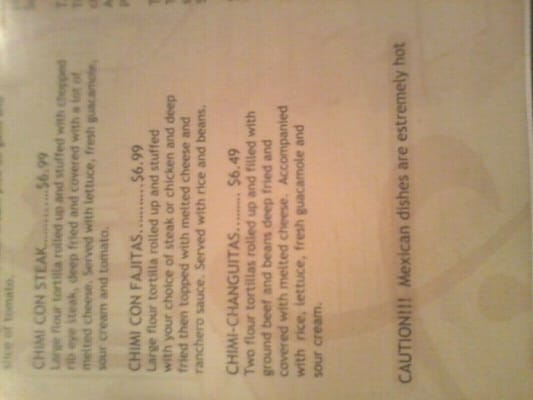 Menu photo 4 El Tequila Cocina Mexicana Owasso, OK