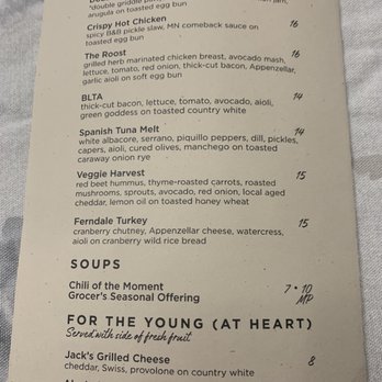 The Grocer's Table - Menu page 4 - Cafes Near Me - Wayzata, Minnesota