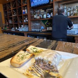 Frix's Fire Grill - Tuesday special lasagna.  Very unique and tasty.