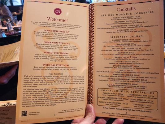 Menu photo 7 The Cheesecake Factory Mesa, AZ