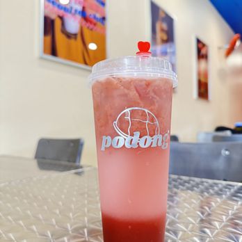 Podong Seoul Tea - Strawberry Yakult - Bubble Tea Near Me - La Mirada, California