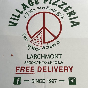Village Pizzeria - The cool pizza box I took home my dinner in! - Pizza Near Me - Los Angeles, California Village Pizzeria - The cool pizza box I took home my dinner in! - Pizza Near Me - Los Angeles, California
