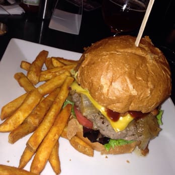 Taps Valley Gastropub - This is the Sweater Burger. It should be called the Mammoth Burger, this thing is huge! - Gastropubs Near Me - Northridge, California