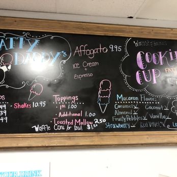 Fatty Daddy's - Updated menu from Spring 2023 - Ice Cream & Frozen Yogurt Near Me - Scottsdale, Arizona Fatty Daddy's - Updated menu from Spring 2023 - Ice Cream & Frozen Yogurt Near Me - Scottsdale, Arizona