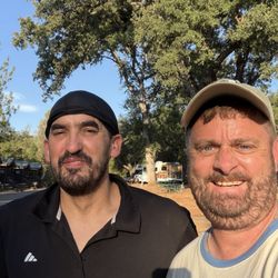 Mobile RV Repairs & Service - Brent on the left and me on the right.