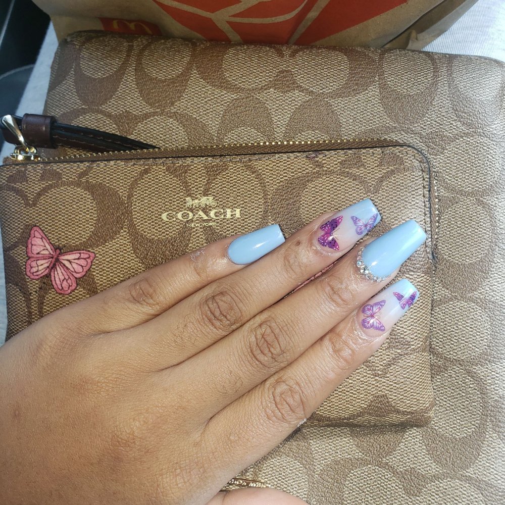 Blue nails Blue nails