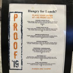Proof 19 - Menu