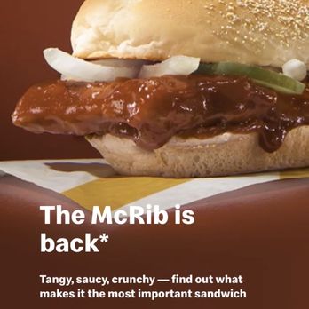 McDonald's - It's back - Fast Food Near Me - Baltimore, Maryland