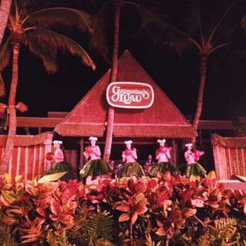 Germaine's Luau - view from sitting in the sand at one of the low tables in the front - Hawaiian Near Me - Kapolei, Hawaii Germaine's Luau - view from sitting in the sand at one of the low tables in the front - Hawaiian Near Me - Kapolei, Hawaii