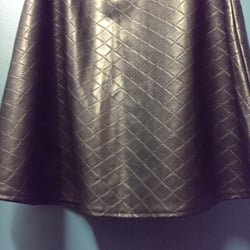 Goodwill Retail Stores - Cute quilted leather look skater skirt. $4 #Thrifty