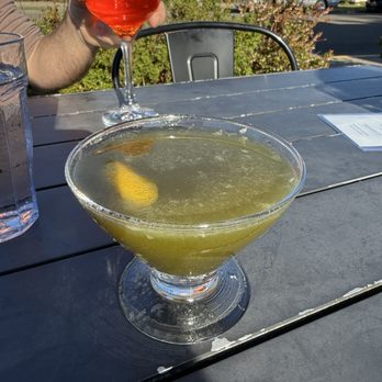 Homegrown Public House - Basil drop martini - American Near Me - Florence, Oregon Homegrown Public House - Basil drop martini - American Near Me - Florence, Oregon
