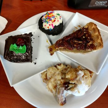 Golden Corral Buffet & Grill - Cherry Chocolate cake,pecan pie,mini chocolate cupcake and bread pudding - Buffets Near Me - Winter Haven, Florida