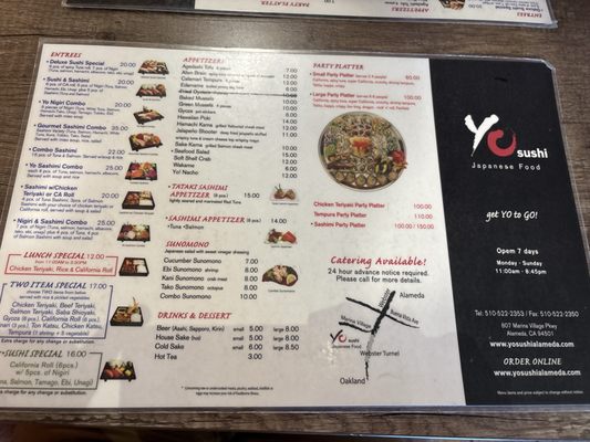 Menu photo 6 Yo Sushi Alameda, CA