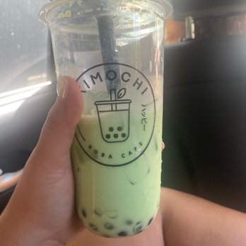 Kimochi Bubble Tea - Honeydew with boba & lychee poppers - Bubble Tea Near Me - Fort Lauderdale, Florida