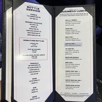 Atomic Golf - Menu of the "business lunch" great deal ! - Sports Bars Near Me - Las Vegas, Nevada