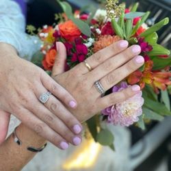 Number 1 Nails - Wedding nails 2021, classy gel manicure.