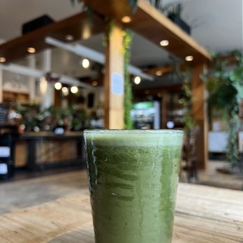 Harlow - The Rita, which includes celery, cucumber, spinach, kale, parsley, mint, & lime. - Vegan Near Me - Portland, Oregon