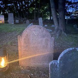 One of the many sites on the graveyard ghost tour dating back hundreds of years!