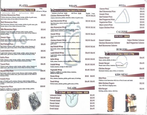 Menu photo 2 Master Pita St Albert, AB Menu photo 2 Master Pita St Albert, AB