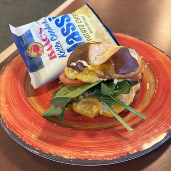 Isaac's Craft Kitchen & Brewery - Chicken sandwich with chips - Delis Near Me - Mount Joy, Pennsylvania