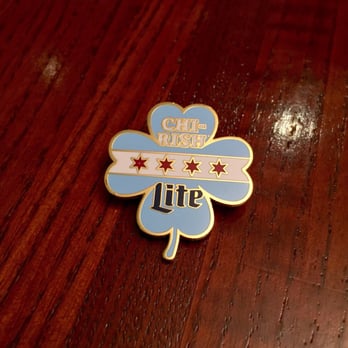 Ceres Cafe - Free pins handed out on St Patty's! - American Near Me - Chicago, Illinois