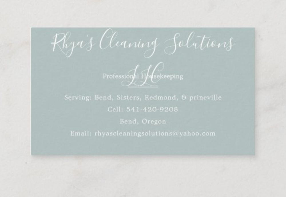 Rhya’s Cleaning Solutions