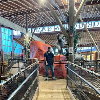 Old Pro Golf - Enjoying an afternoon of mini golf at the indoor course. - Mini Golf Near Me - Ocean City, Maryland