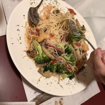 The Union Grill - Pasta primavera with shrimp - Desserts Near Me - Washington, Pennsylvania