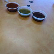 Photo of Cotija's Taco Shop - San Diego, CA, United States. Sauces
