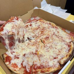 Thin Cheese Pizza.